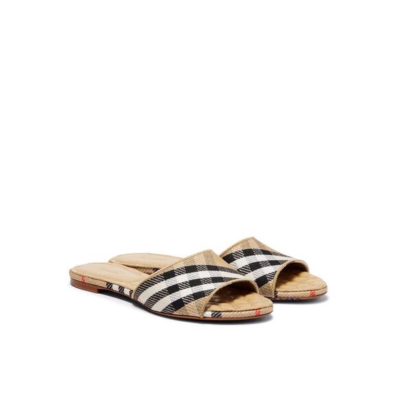 Burberry Women Sloane Check Slippers - Picture 2 of 7